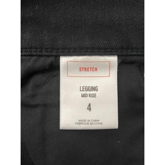 Express Women's Mid-Rise Black Jeans Ankle Legging Stretch 5 Pocket Size 4 - Picture 10 of 15